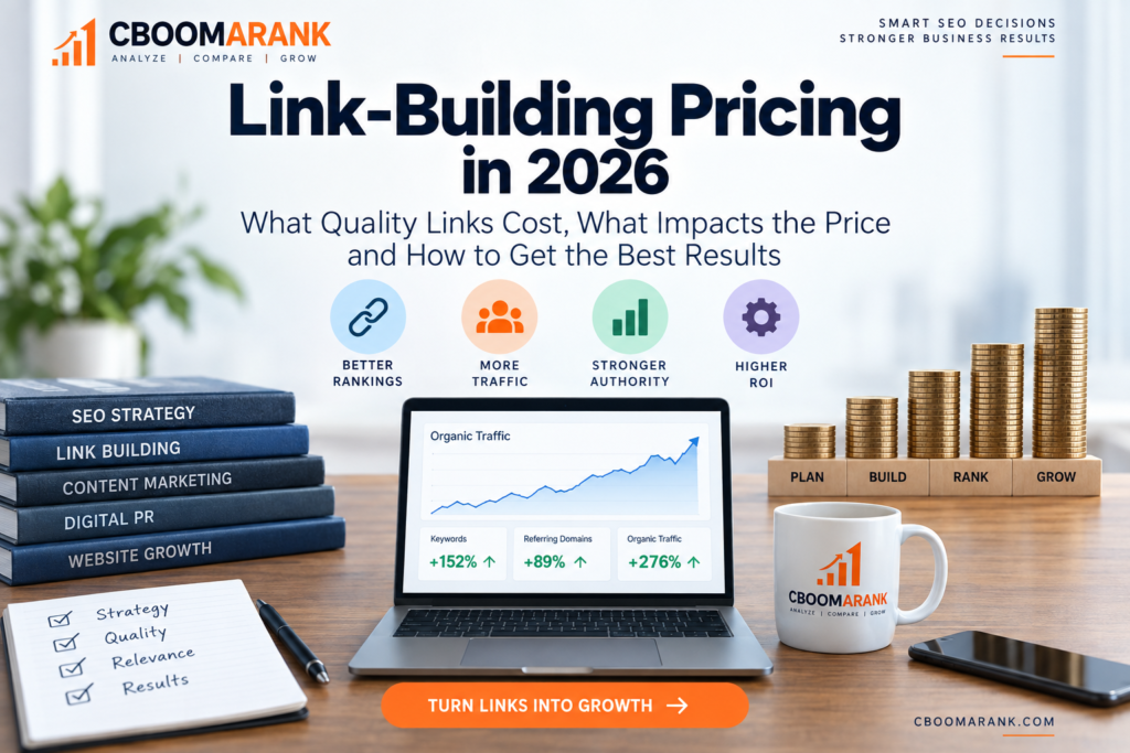 Link-building pricing in 2026 with SEO growth analytics and quality backlink strategy
