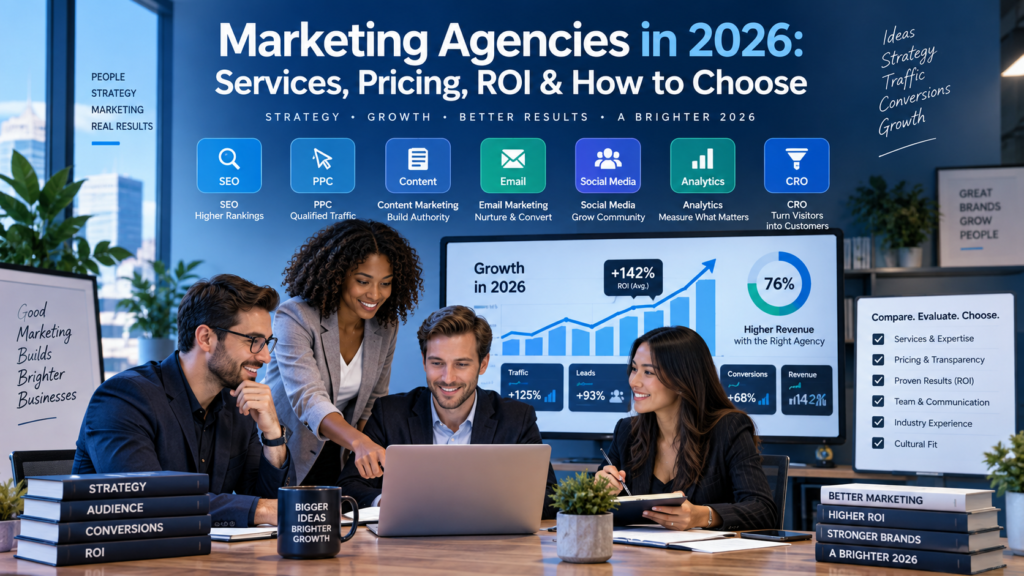 Marketing Agencies services pricing ROI and selection guide for businesses in 2026